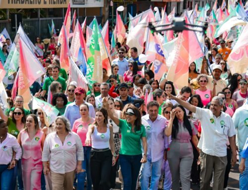 Em Catalão, Gracinha Caiado e Iara Vilela lideram caminhada das mulheres em apoio a Velomar Rios